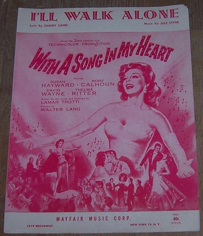 Sheet Music - I'll Walk Alone