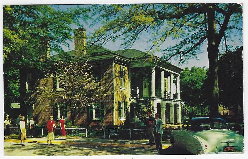 Postcard - Gorgas Home, University of Alabama, Tuscaloosa, Alabama