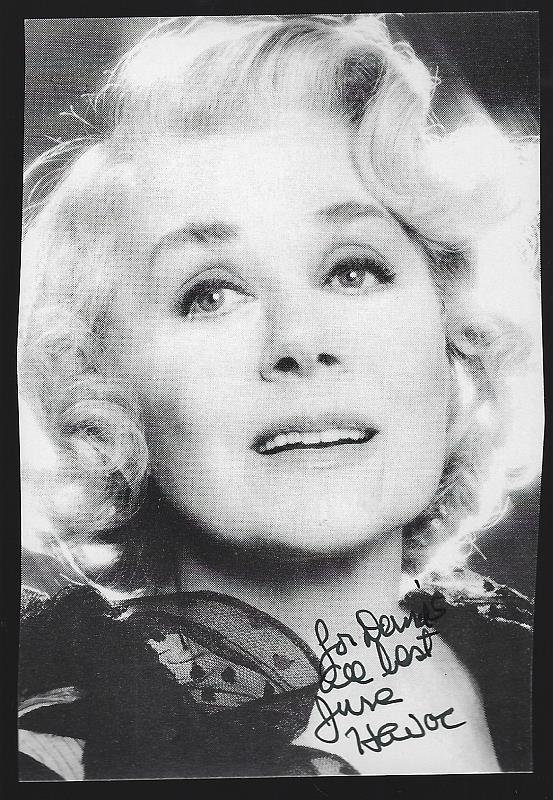 Photograph - Autographed Photograph of June Havoc