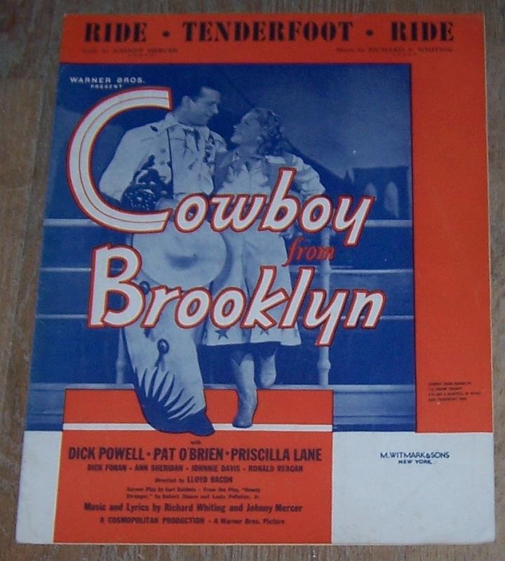Sheet Music - Ride Tenderfoot Ride