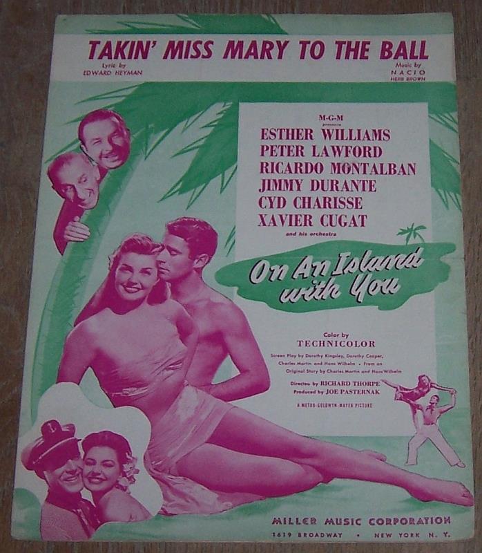 Sheet Music - Takin' Miss Mary to the Ball