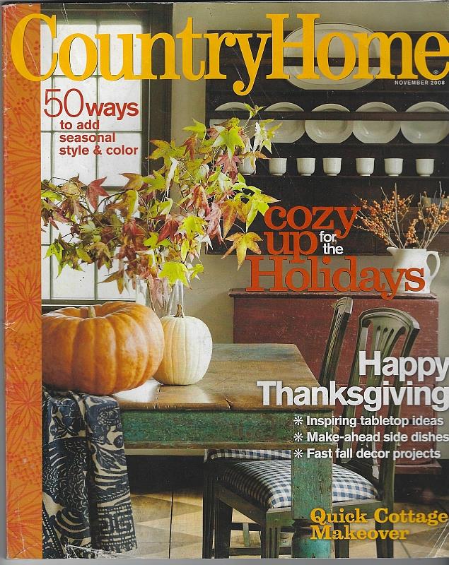 Image for COUNTRY HOME MAGAZINE NOVEMBER 2008