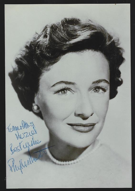 Photograph - Autographed Photograph of Phyllis Thaxter