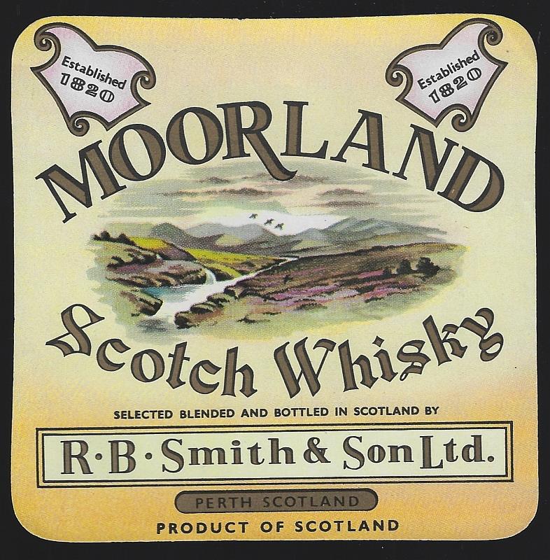 Image for MOORLAND SCOTCH WHISKEY LABEL, PERTH, SCOTLAND
