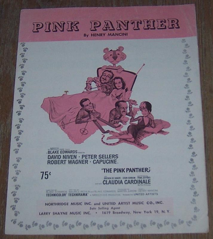 Sheet Music - Pink Panther