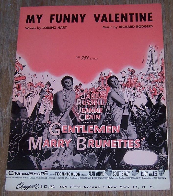 Sheet Music - My Funny Valentine
