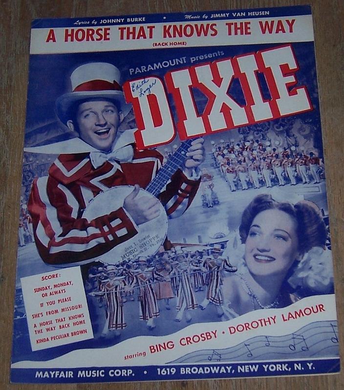 Sheet Music - Horse That Knows the Way (Back Home)