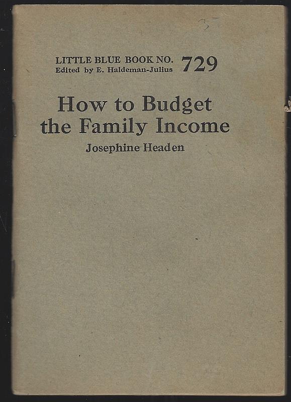 Headen, Josephine - How to Budget the Family Income