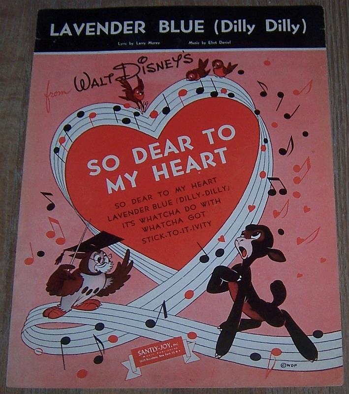 Sheet Music - Lavender Blue (Dilly Dilly)
