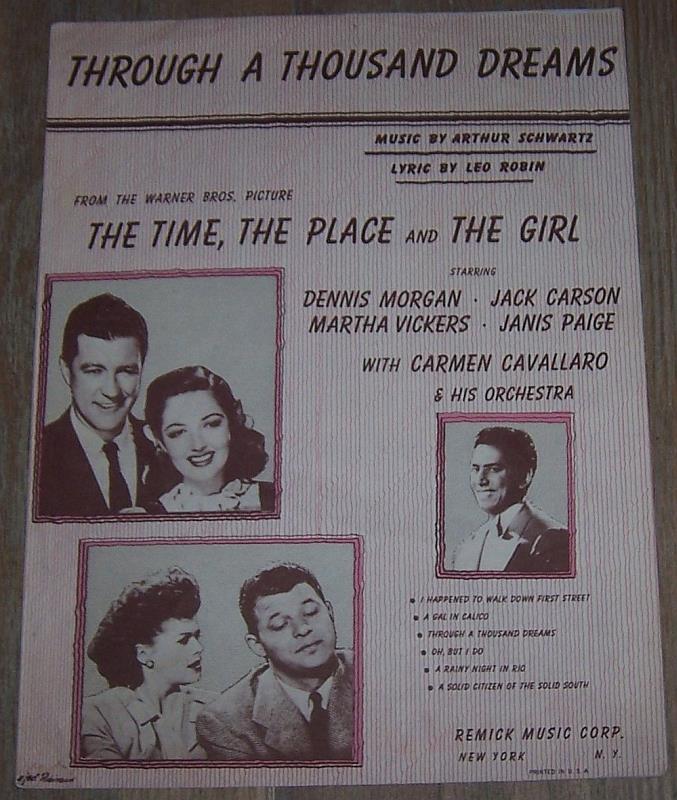Sheet Music - Through a Thousand Dreams