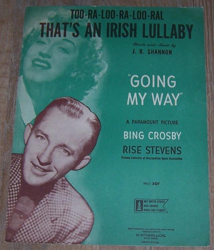 Sheet Music - Too-Ra-Loo-Ra-Loo-Ral, That's an Irish Lullaby