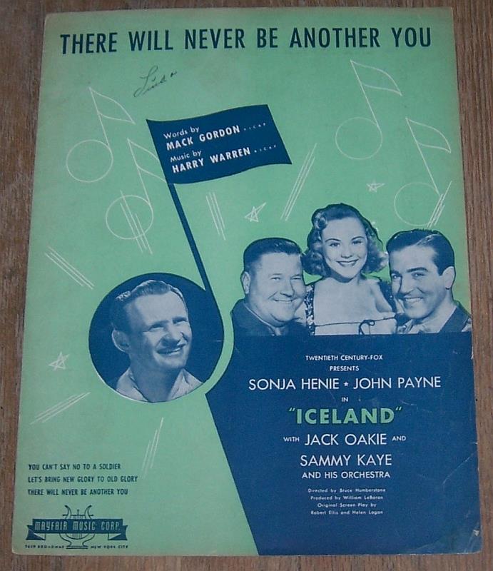 Sheet Music - There Will Never Be Another You