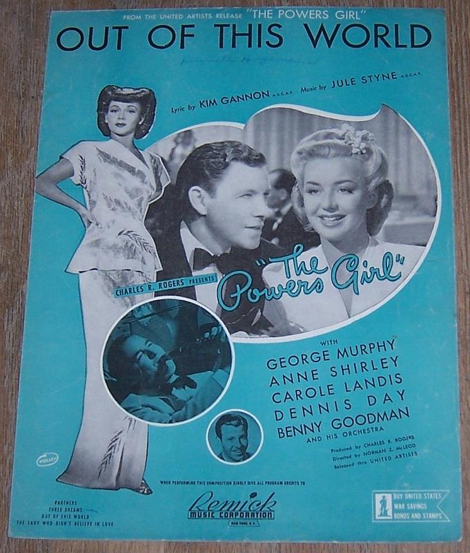 Sheet Music - Out of This World