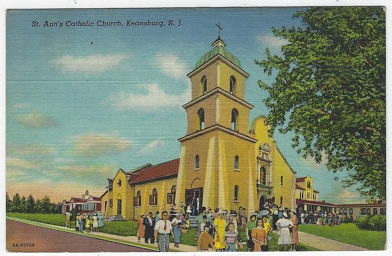 Postcard - St. Ann's Catholic Church, Keansburg, New Jersey