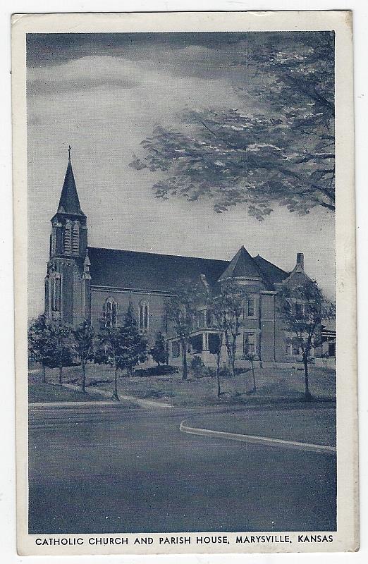 Image for CATHOLIC CHURCH AND PARISH HOUSE, MARYSVILLE, KANSAS