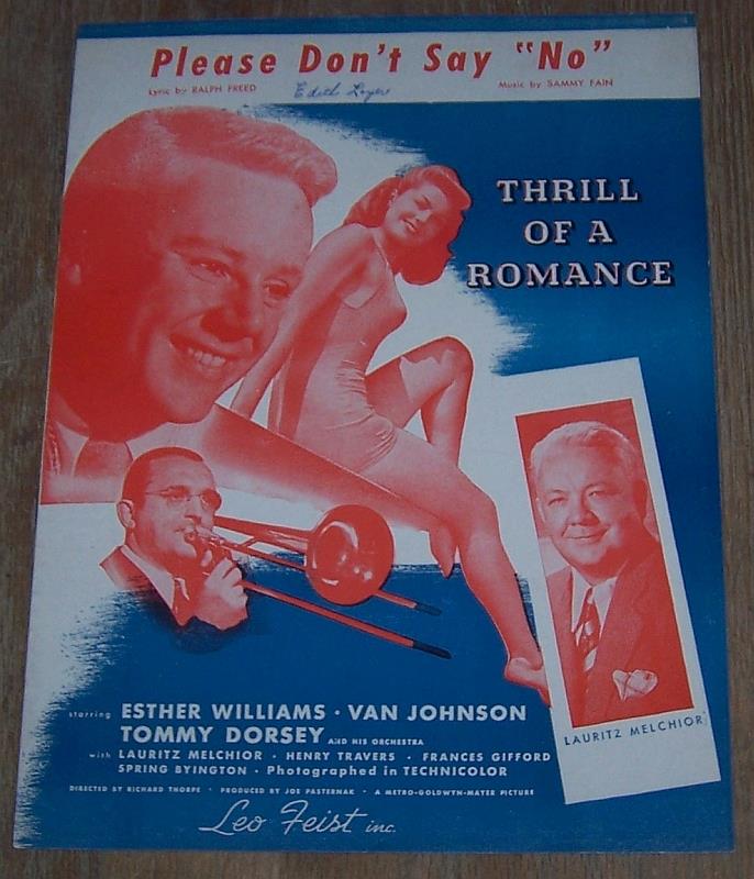 Sheet Music - Please Don't Say No