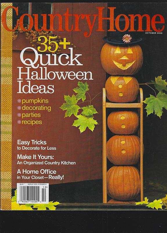 Image for COUNTRY HOME MAGAZINE OCTOBER 2008