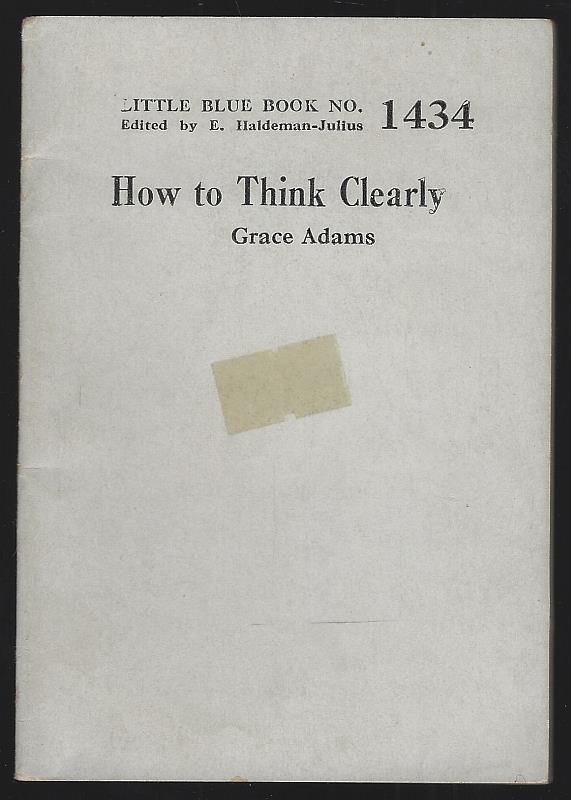 Image for HOW TO THINK CLEARLY
