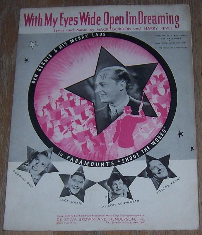 Sheet Music - With My Eyes Wide Open I'm Dreaming
