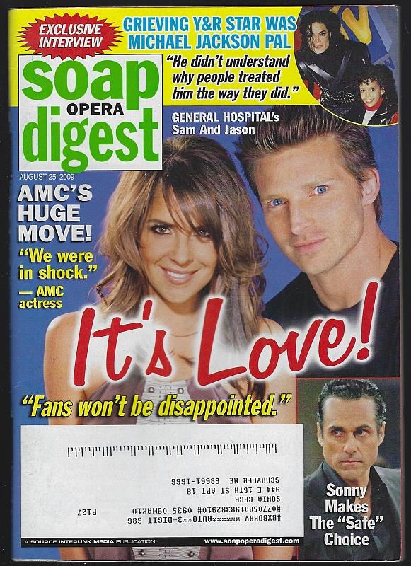 Image for SOAP OPERA DIGEST AUGUST 25, 2009