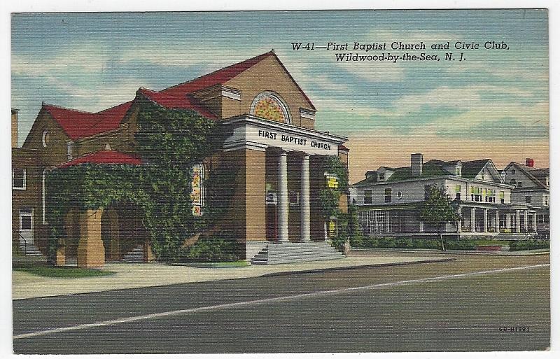 Image for FIRST BAPTIST CHURCH AND CIVIC CLUB, WILDWOOD BY THE SEA, NEW JERSEY