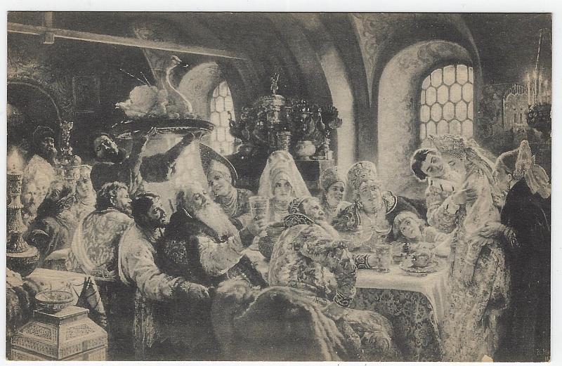Postcard - Russian Wedding Feast, Ripley Odditorium, New York