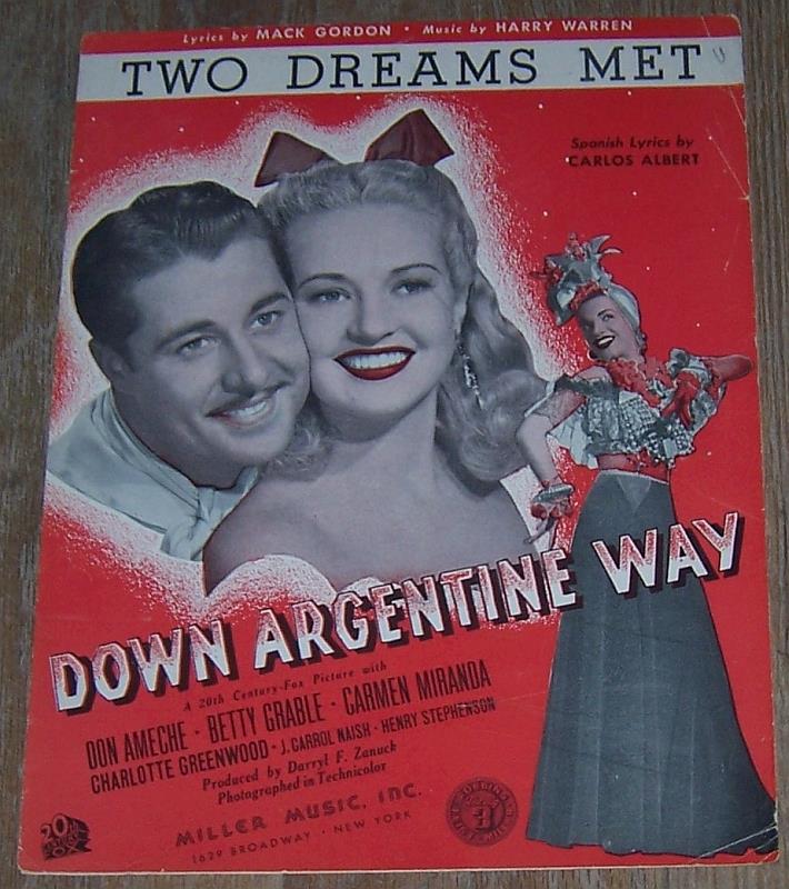 Sheet Music - Two Dreams Met