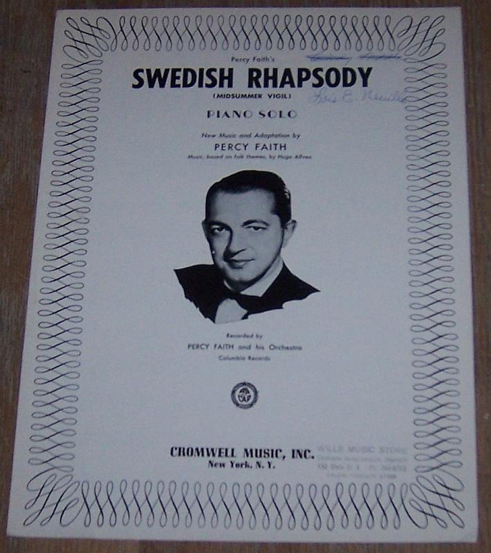 Sheet Music - Swedish Rhapsody Midsummer Vigil