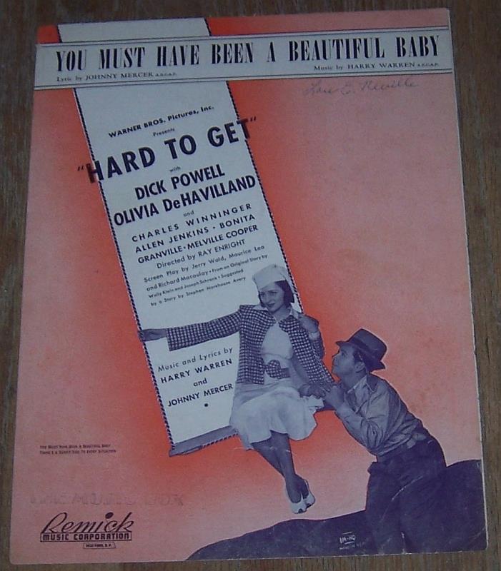 Sheet Music - You Must Have Been a Beautiful Baby