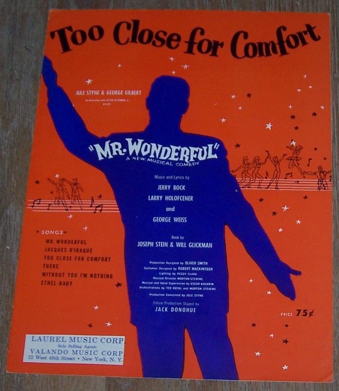 Sheet Music - Too Close for Comfort