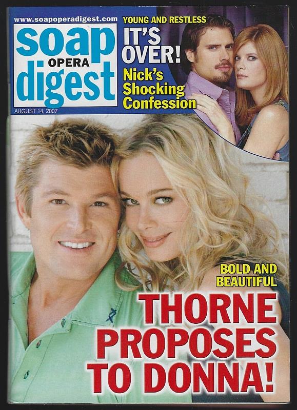 Image for SOAP OPERA DIGEST AUGUST 14, 2007