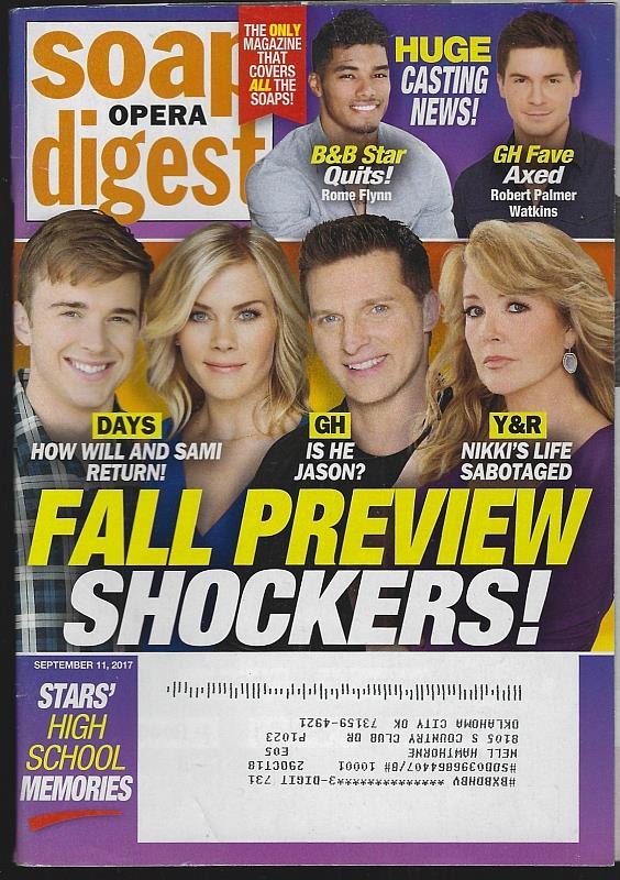 Soap Opera Digest - Soap Opera Digest September 11, 2017