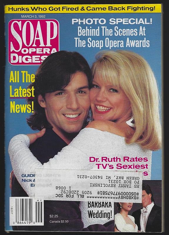 Soap Opera Digest - Soap Opera Digest March 3, 1992