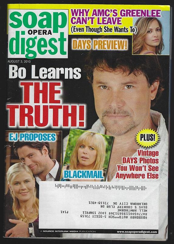 Image for SOAP OPERA DIGEST AUGUST 3, 2010
