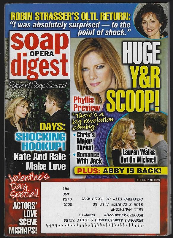Image for SOAP OPERA DIGEST FEBRUARY 18, 2013