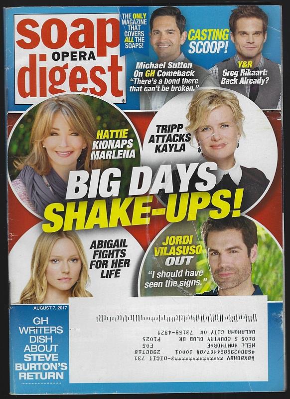 Image for SOAP OPERA DIGEST AUGUST 7, 2017
