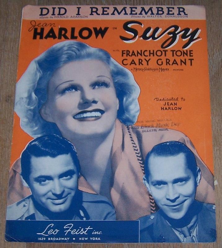 Sheet Music - Did I Remember