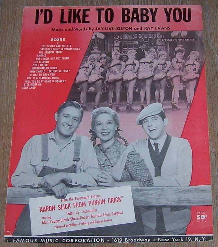 Sheet Music - I'd Like to Baby You