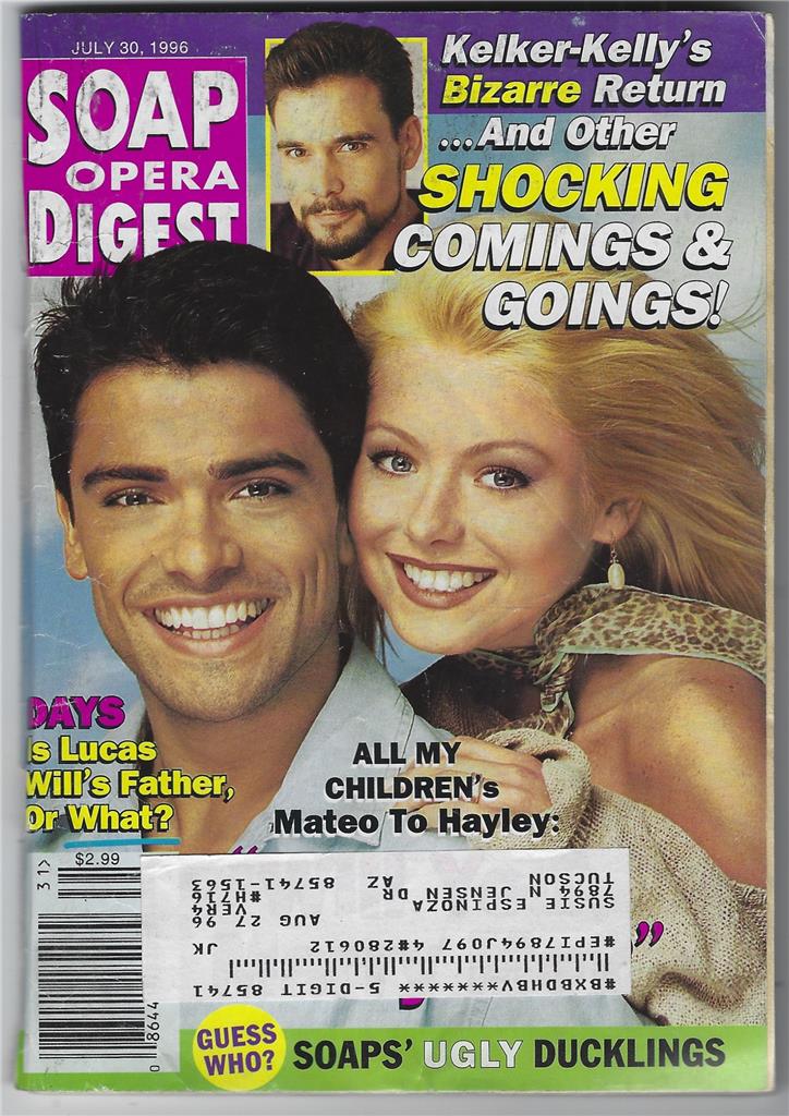 Soap Opera Digest - Soap Opera Digest July 30, 1996