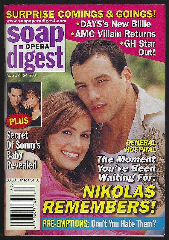 Image for SOAP OPERA DIGEST AUGUST 24, 2004