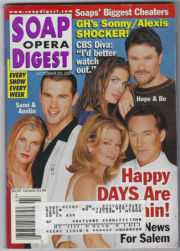 Soap Opera Digest - Soap Opera Digest October 23, 2001