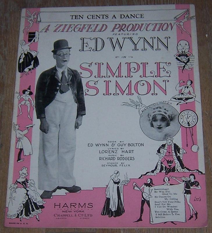 Sheet Music - Ten Cents a Dance