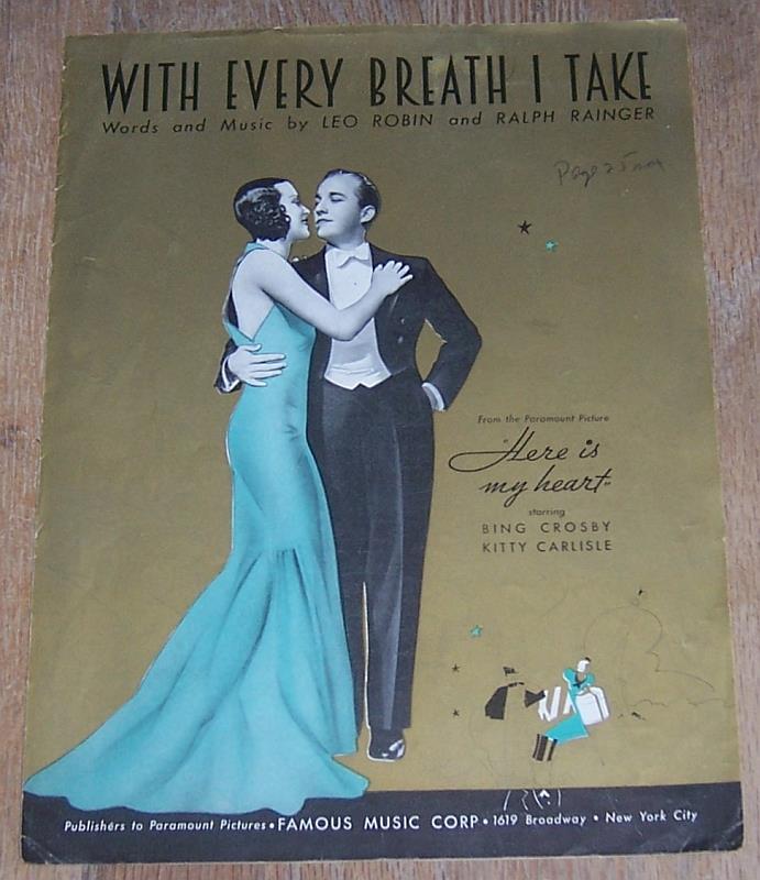 Sheet Music - With Every Breath I Take
