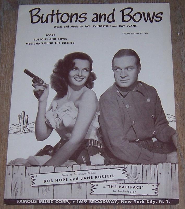 Sheet Music - Buttons and Bows