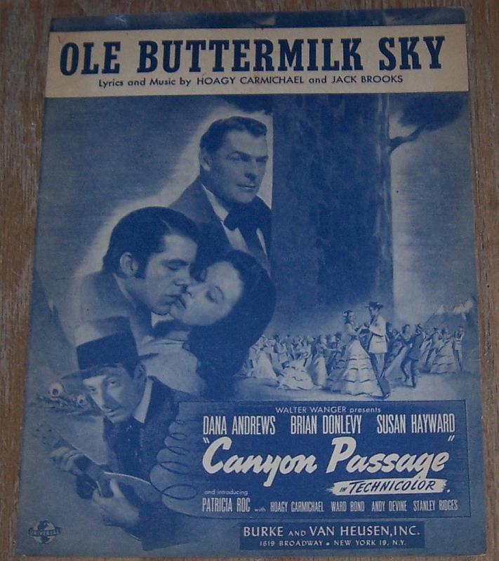 Sheet Music - Ole Buttermilk Sky