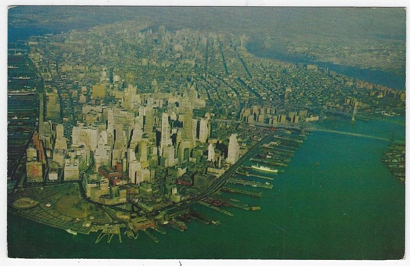 Postcard - American Airlines First View of New York