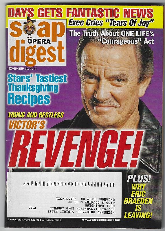 Soap Opera Digest - Soap Opera Digest November 30, 2010