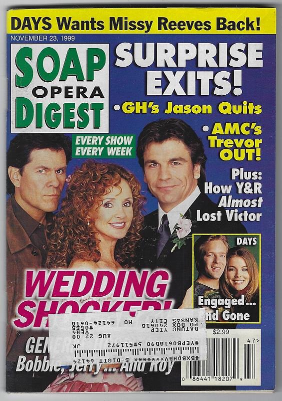 Soap Opera Digest - Soap Opera Digest November 23, 1999