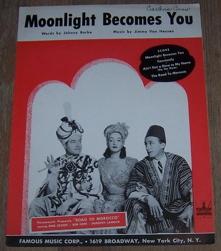 Sheet Music - Moonlight Becomes You