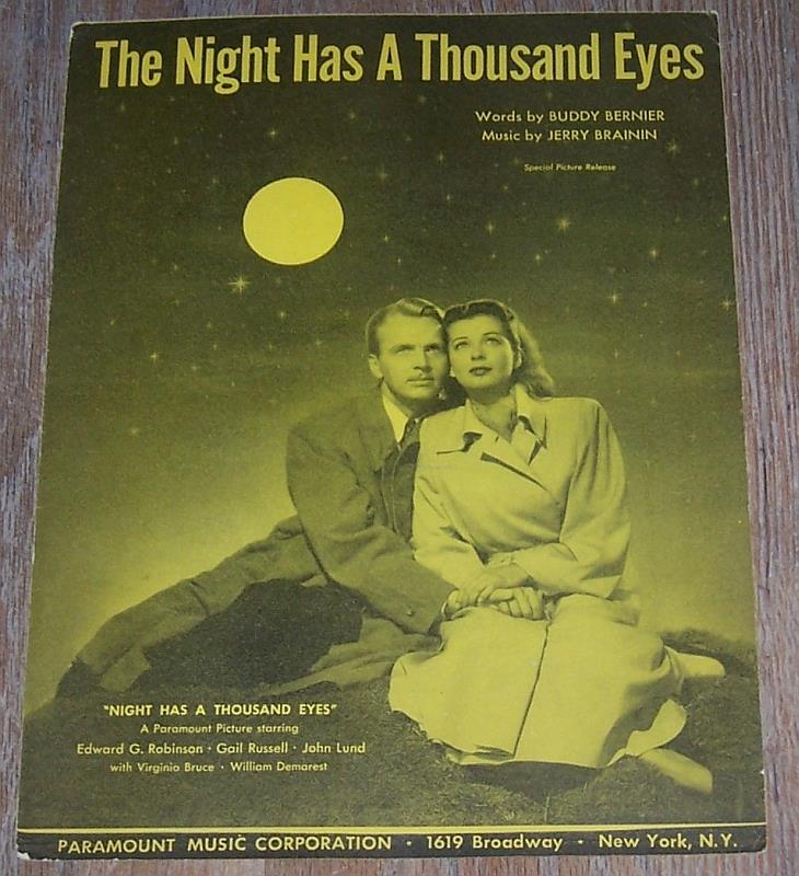 Sheet Music - Night Has a Thousand Eyes